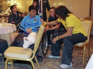 David Villa (v modrom)