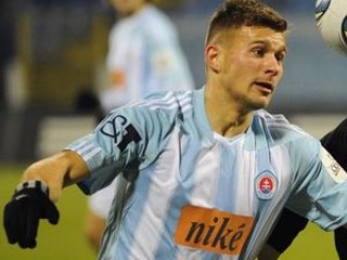 Miloš Lačný ešte v drese Slovana Bratislava.