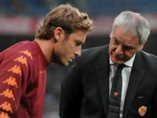 Francesco Totti a Claudio Ranieri