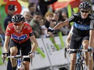 Christopher Froome (vpravo)