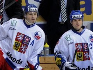 Martin Straka (vpravo) a Jaromír Jágr.