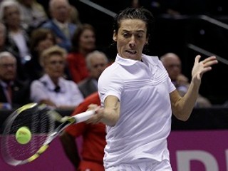 Francesca Schiavoneová vo finále Fed Cupu 2010.