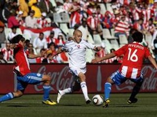 Vladimír Weiss ml. (v bielom)