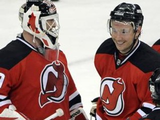 Útočník Iľja Kovalčuk v drese New Jersey Devils.