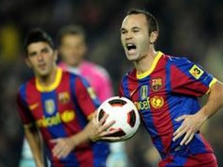 Gólová radosť Andresa Iniestu.