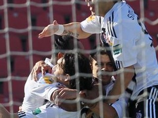 Radosť futbalistov Partizanu.