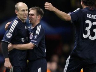 Radosť hráčov Bayernu.