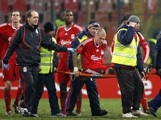 Zranený Martin Škrtel.