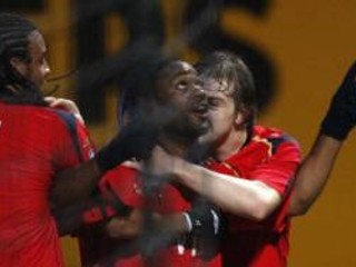 Brazílsky útočník v službách CSKA Moskva Vagner Love strelil hetrik proti AS Nancy.