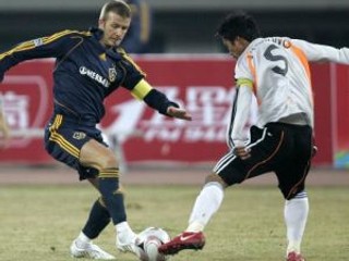 David Beckham v drese Los Angeles Galaxy.