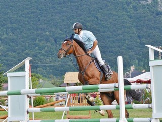 Bez chyby. Martin Skála na koni Larzod zvládol v Cene obce Brzotín obe rozoskakonia bez chyby a stal sa víťazom.