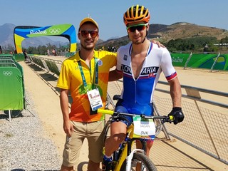 Martin Štancel s Petrom Saganom. Už aj tento Krompašan má spoločnú fotku s asi najznámejším slovenským športovcom

