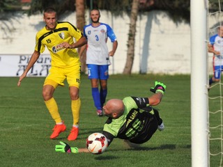 Brankár Urban robil, čo mohol. Myjavský Sabler mu napriek tomu strelil dva góly.