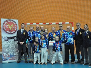 Karatisti z Central karate klubu Poprad.