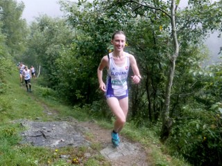 Katarína Lamiová na trati.