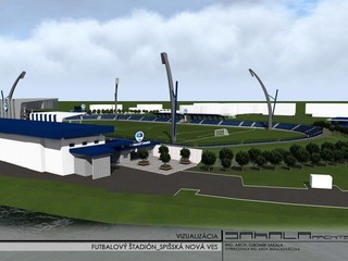 Spišská Nová Ves prestavia futbalový štadión. Pozrite si projekt