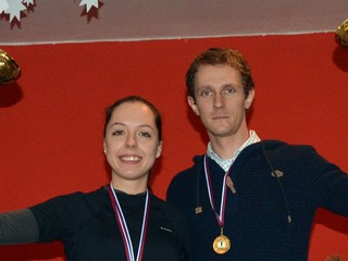 Zľava: Víťazi Andrea Hudáková a Jaroslav Szabo.