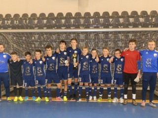 Mladí popradskí futbalisti. 