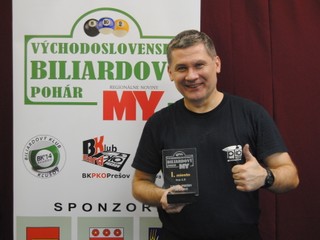 Východoslovenský biliardový pohár MY mal medzinárodný punc