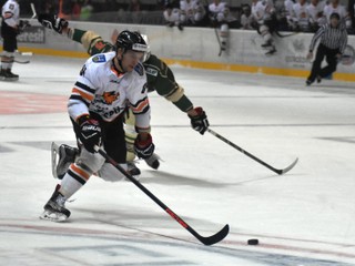 Michalovský útočník Oliver Jokeľ v akcii.