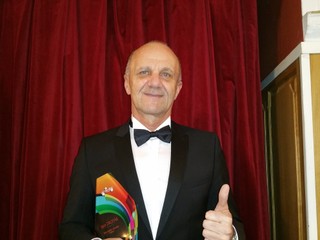 Igor Drotár na vyhlásení naj športovca Prešova. 