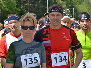 Marcel Uharček na štarte Behu v raji.