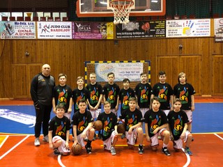 Malí Rytieri bardejovského basketbalu.