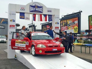 Marek Adami (vpravo) na Rally Košice.