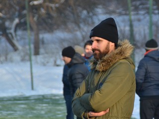 Tréner MFK Rožňava Ladislav Dávid.