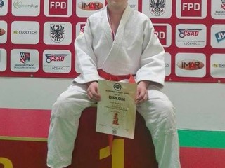 Oliver Solenský, člen oceneného tímu ŠK Zemplín Judo.