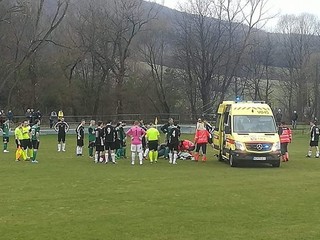 Záchranári zasahovali priamo na trávniku.