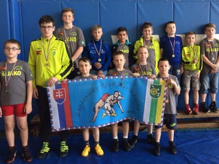 Zápasníci ZK Slávia Snina v Košiciach.