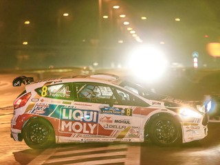 Igor Drotár na nočnej rýchlostnej skúške v Poprade.