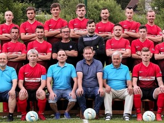 Kolektív najlepšieho mužstva okresu TJ Dunajec Spišská Stará Ves. 