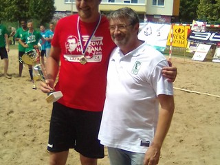 O. Rábek na „plážovke“. 