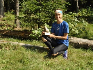 Katarína Lamiová s vybojovanou trofejou.