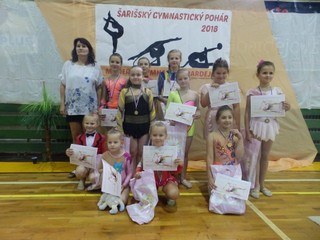 Beáta Horníková a jej bardejovské zverenkyne na domácej súťaži. 