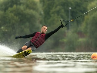 Alexander Vaško ml. počas pretekov 2. kola Európskeho pohára.