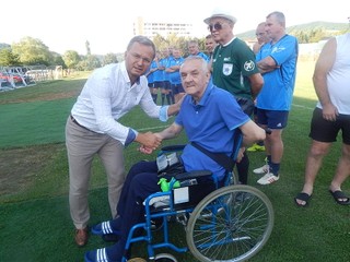 M. Labun s predsedom VsFZ R. Havrillom.