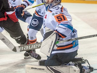 Brankár Vladislav Habal oceliarov v Budapešti výrazne podržal.