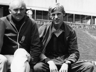 Fenomenálny košický bežec Jozef Plachý (vpravo).