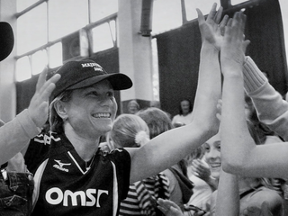 Slávka Mihálová po zisku majstrovského titulu v roku 2007.