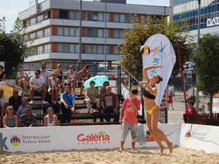 Košičanka Katarína Kapráľová na podaní.