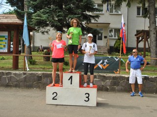 Najrýchlejšie ženy. V strede víťazná Mahuliena Krištanová.