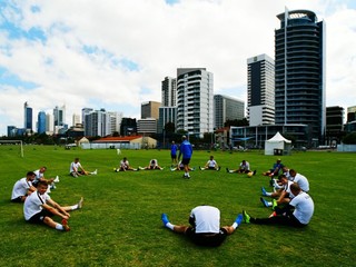 Šampionát v malom futbale sa koná priamo v centre dvojmiliónového mesta Perth.