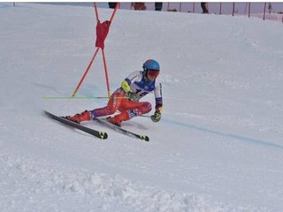 Víťaz obrovského slalomu Filip Botka.