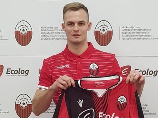 Zemplínčan Ján Krivák vo farbách nového zamestnávateľa KF Škendija Tetovo.