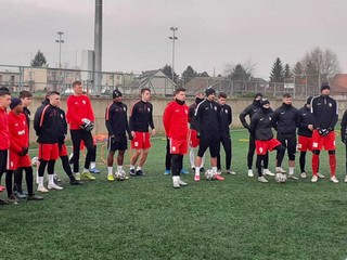 Tím ŠKF Sereď na začiatku zimnej prípravy pred jarnou časťou sezóny 2020/2021.