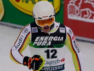 Linus Strasser vyhral slalom v Záhrebe 2021.