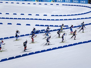 Biatlonová štafeta - Oberhof.